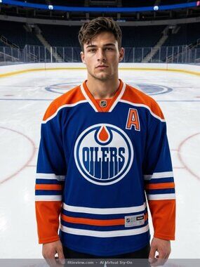 OILERS "HALL" MENS HOCKEY JERSEY